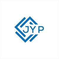 jyp carta logotipo Projeto em branco fundo. jyp criativo círculo carta logotipo conceito. jyp carta Projeto. vetor