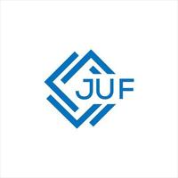 juf carta logotipo Projeto em branco fundo. juf criativo círculo carta logotipo conceito. juf carta Projeto. vetor