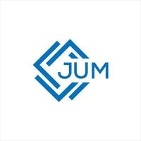 jum carta logotipo Projeto em branco fundo. jum criativo círculo carta logotipo conceito. jum carta Projeto. vetor