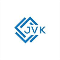 jvk carta logotipo Projeto em branco fundo. jvk criativo círculo carta logotipo conceito. jvk carta Projeto. vetor