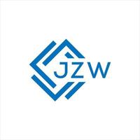 jzw carta logotipo Projeto em branco fundo. jzw criativo círculo carta logotipo conceito. jzw carta Projeto. vetor