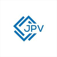 jpv carta logotipo Projeto em Preto fundo. jpv criativo círculo carta logotipo conceito. jpv carta Projeto. vetor