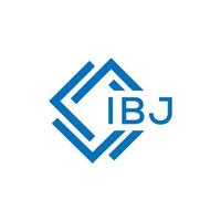 ibj carta logotipo Projeto em branco fundo. ibj criativo círculo carta logotipo conceito. ibj carta Projeto. vetor