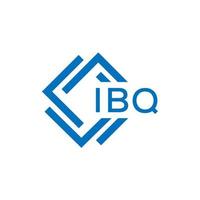 ibq carta logotipo Projeto em branco fundo. ibq criativo círculo carta logotipo conceito. ibq carta Projeto. vetor