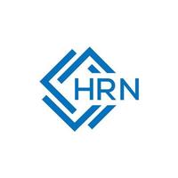 hrn carta logotipo Projeto em branco fundo. hrn criativo círculo carta logotipo conceito. hrn carta Projeto. vetor