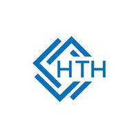 hth carta logotipo Projeto em branco fundo. hth criativo círculo carta logotipo conceito. hth carta Projeto. vetor