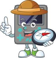 jogos console mascote ícone Projeto vetor