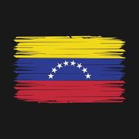 ilustração vetorial de pincel de bandeira da venezuela vetor