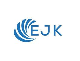 ejk carta logotipo Projeto em branco fundo. ejk criativo círculo carta logotipo conceito. ejk carta Projeto. vetor