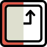 design de ícone de vetor de divisão de estrada