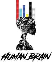 humano cérebro logotipo vetor Arquivo