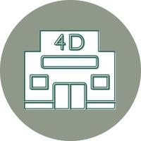 4d cinema vetor ícone