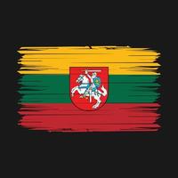 ilustração vetorial de escova de bandeira da lituânia vetor