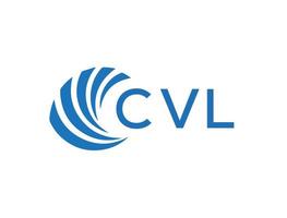 cvl carta logotipo Projeto em branco fundo. cvl criativo círculo carta logotipo conceito. cvl carta Projeto. vetor