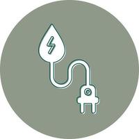 ícone de vetor de energia hidrelétrica