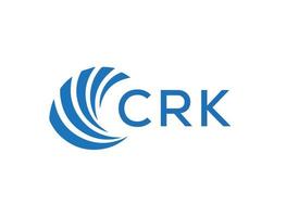 crk carta logotipo Projeto em branco fundo. crk criativo círculo carta logotipo conceito. crk carta Projeto. vetor