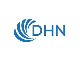 dhn carta logotipo Projeto em branco fundo. dhn criativo círculo carta logotipo conceito. dhn carta Projeto. vetor