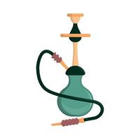 oriental narguilé ou shisha. vetor plano ilustração isolado em branco fundo.