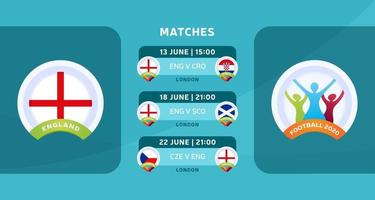 jogos de futebol do mapa da inglaterra vetor