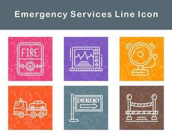 emergência Serviços vetor ícone conjunto