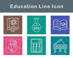 conjunto de ícones vetoriais de educação vetor