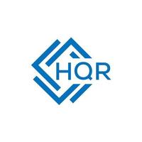 hqr carta logotipo Projeto em branco fundo. hqr criativo círculo carta logotipo conceito. hqr carta Projeto. vetor