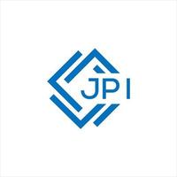 jpi carta logotipo Projeto em Preto fundo. jpi criativo círculo carta logotipo conceito. jpi carta Projeto. vetor