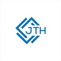 jth carta logotipo Projeto em branco fundo. jth criativo círculo carta logotipo conceito. jth carta Projeto. vetor