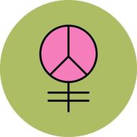 ícone de vetor de sinal de paz