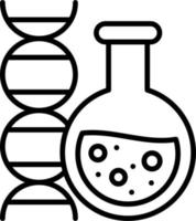 ícone de vetor de teste de dna