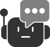 ícone de vetor de chatbot