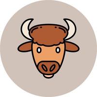 ícone de vetor de bisão