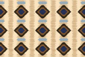 étnico ikat tecido padronizar geométrico estilo.africano ikat bordado étnico oriental padronizar branco Castanho creme fundo. resumo,vetor,ilustração. para textura,vestuário,embrulho,decoração,tapete. vetor