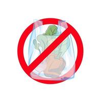 plástico saco global ecológico problema vetor ilustração conjunto