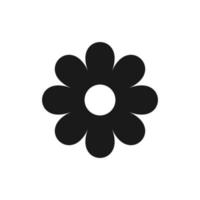 flor ícone silhueta dentro na moda plano estilo isolado em branco fundo. Primavera símbolo para seu local na rede Internet projeto, logotipo, aplicativo, ui. vetor ilustração.