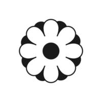 flor ícone dentro na moda plano estilo isolado em branco fundo. Primavera símbolo para seu local na rede Internet projeto, logotipo, aplicativo, ui. vetor ilustração.