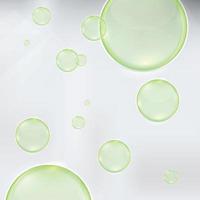 água com sabão transparente bolha de ouro com reflexo branco. elementos de design realistas isolados. vetor