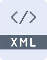 ícone de vetor de arquivo xml