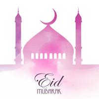 Fundo de Eid Mubarak vetor