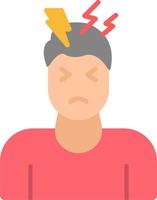 ícone de vetor de dor de cabeça