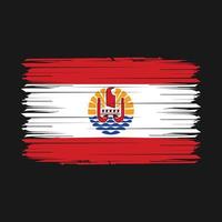 ilustração vetorial de pincel de bandeira da polinésia francesa vetor