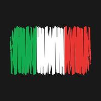 vetor de pincel de bandeira da itália