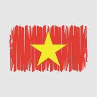 Vietnã bandeira escova vetor