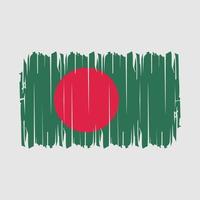 vetor de pincel de bandeira de bangladesh