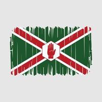 vetor de escova de bandeira da irlanda do norte