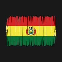 vetor de pincel de bandeira da bolívia