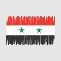 ilustração vetorial de pincel de bandeira da síria vetor