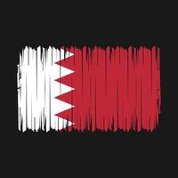 ilustração vetorial de pincel de bandeira do bahrein vetor