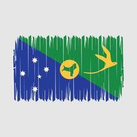 ilustração em vetor pincel de bandeira das ilhas natalinas