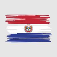 escova de bandeira do paraguai vetor